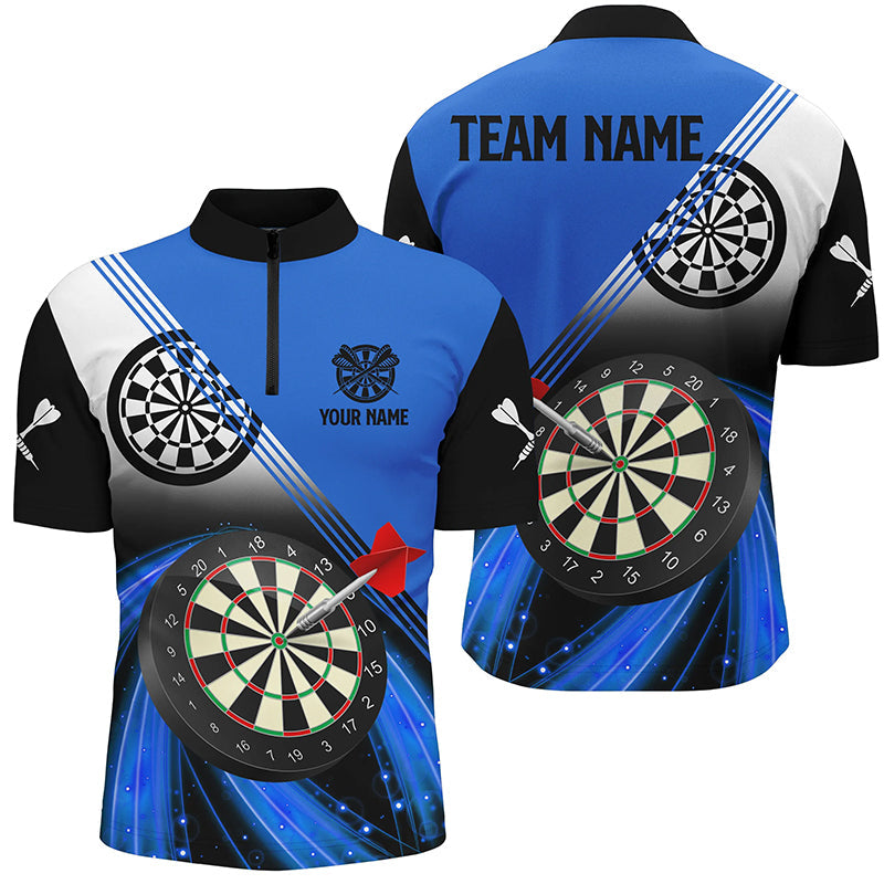 Personalized Blue Darts Quarter-Zip, Dart Team Custom Dart Apparel VHM1086