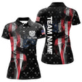 Personalized Smoke US Flag Dart Quarter-Zip, Patriotic Darts Dart VHM1096
