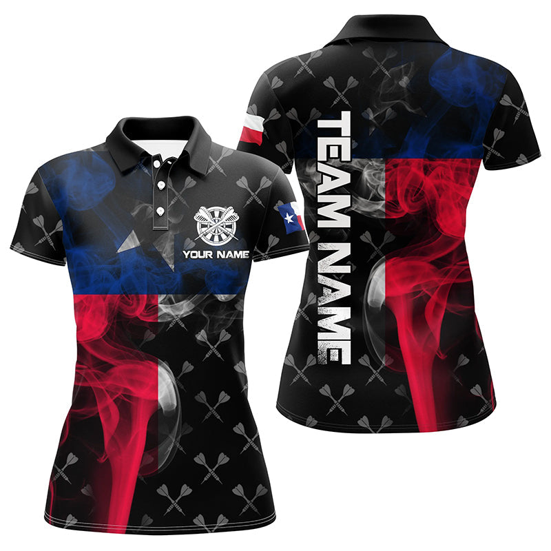Personalized Smoke Texas Flag Dart Quarter-Zip, Patriotic Darts Dart VHM1097