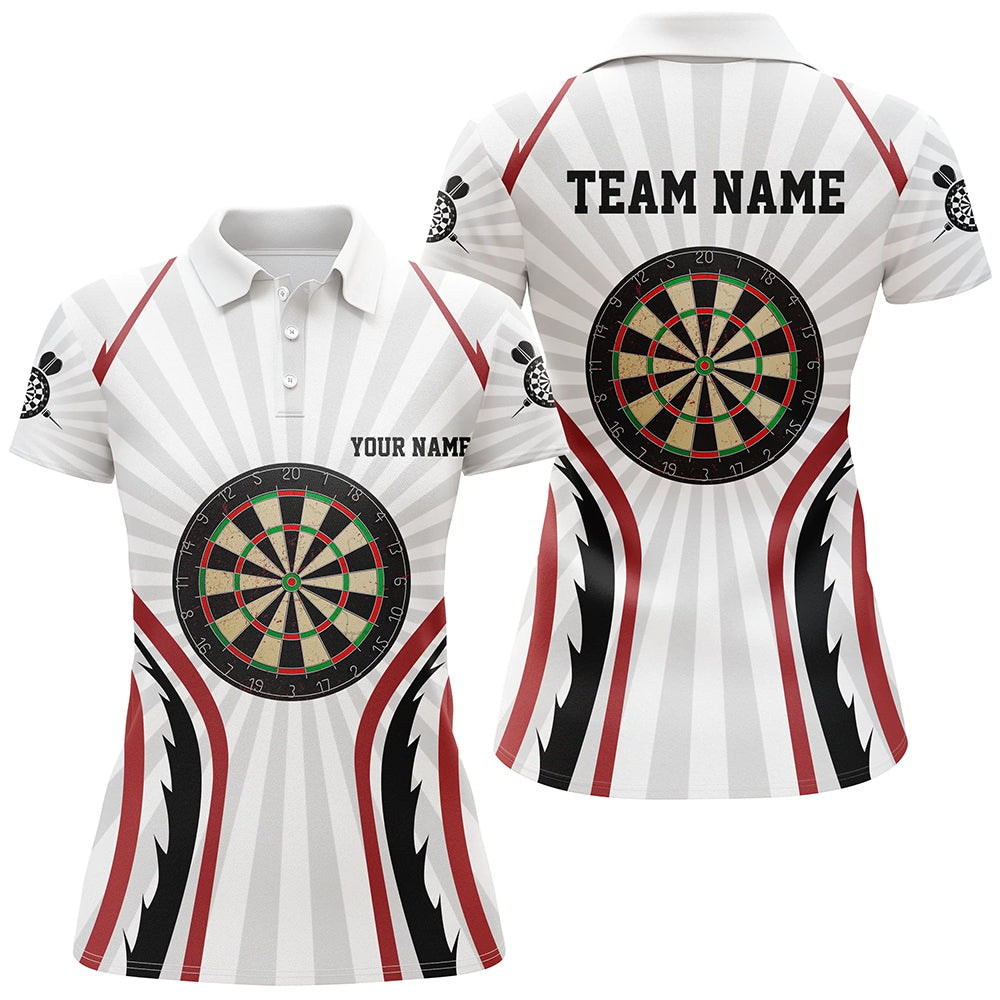 Personalized White Darts Quarter-Zip Custom Dart Dart Team VHM1108