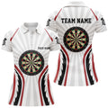 Personalized White Darts Quarter-Zip Custom Dart Dart Team VHM1108