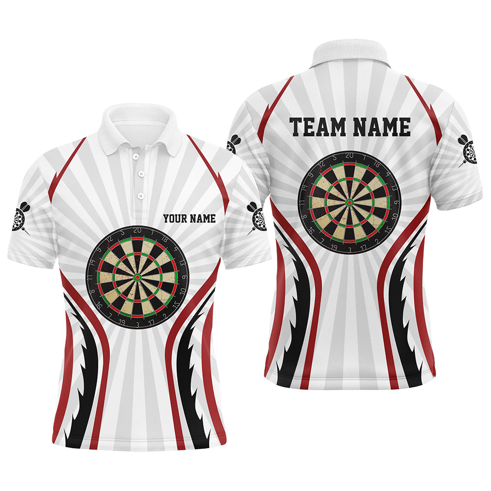Personalized White Darts Quarter-Zip Custom Dart Dart Team VHM1108