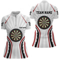 Personalized White Darts Quarter-Zip Custom Dart Dart Team VHM1108