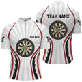 Personalized White Darts Quarter-Zip Custom Dart Dart Team VHM1108