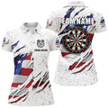Personalized White Grunge American Flag Darts Custom Patriotic Dart VHM1114