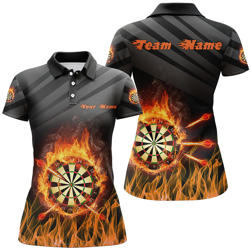 Personalized Flame Dart Board Darts Quarter-Zip, Dart Custom Dart Team VHM1122