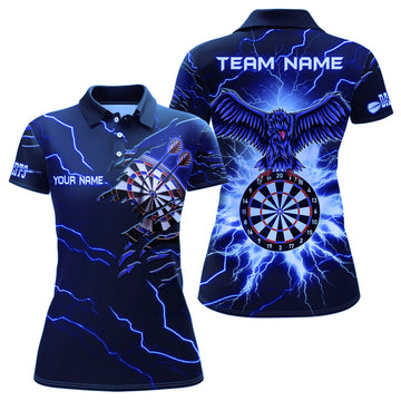 Personalized Thunder Blue Eagle Dart Quarter-Zip Custom Dart Dart Team VHM1142