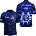 Personalized Thunder Blue Eagle Dart Quarter-Zip Custom Dart Dart Team VHM1142