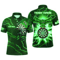 Personalized Thunder Green Eagle Dart Quarter-Zip Custom Dart Dart Team VHM1143