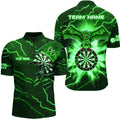 Personalized Thunder Green Eagle Dart Quarter-Zip Custom Dart Dart Team VHM1143