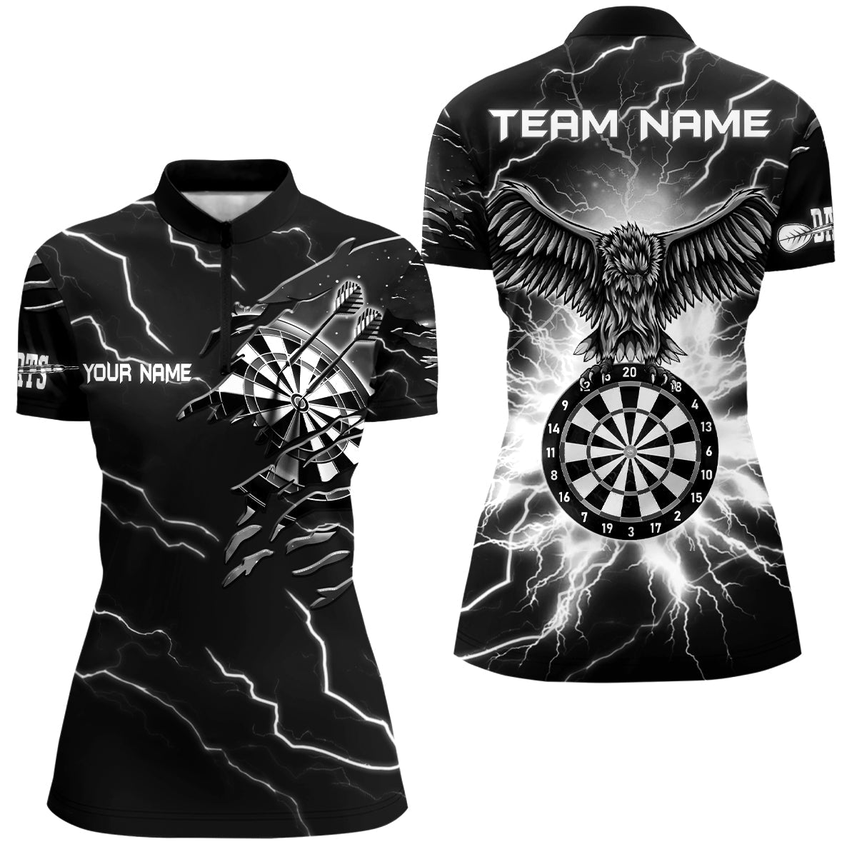 Personalized Thunder Black White Eagle Dart Custom Dart Dart VHM1144