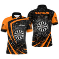 Personalized Orange Glass Break Dart Quarter-Zip Custom Dart Dart Team VHM1157