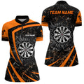 Personalized Orange Glass Break Dart Quarter-Zip Custom Dart Dart Team VHM1157