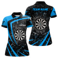 Personalized Blue Glass Break Dart Quarter-Zip Custom Dart Dart Team VHM1158