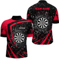 Personalized Red Glass Break Dart Quarter-Zip Custom Dart Dart Team VHM1160