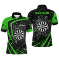Personalized Green Glass Break Dart Quarter-Zip Custom Dart Dart Team VHM1161