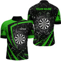 Personalized Green Glass Break Dart Quarter-Zip Custom Dart Dart Team VHM1161