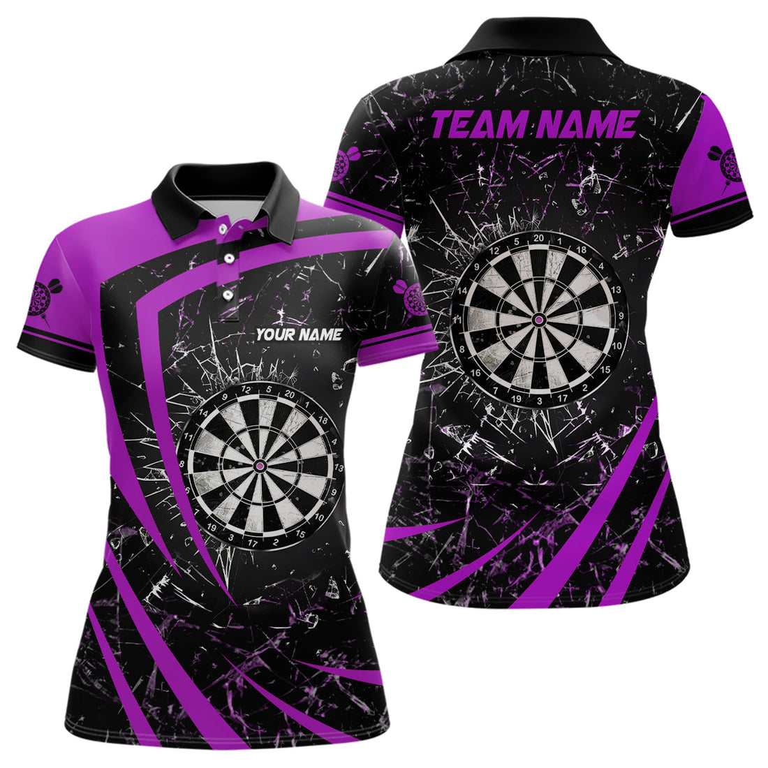 Personalized Purple Glass Break Dart Custom Dart Dart Team VHM1163
