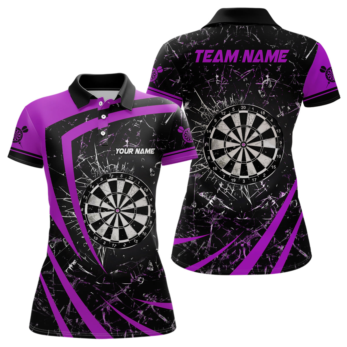 Personalized Purple Glass Break Dart Custom Dart Dart Team VHM1163