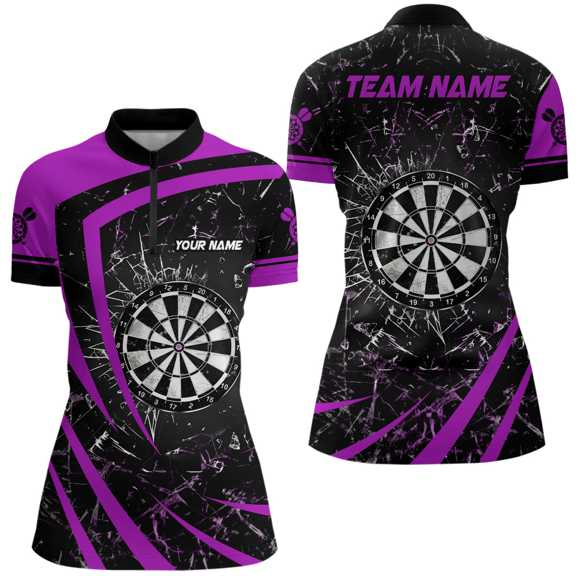 Personalized Purple Glass Break Dart Custom Dart Dart Team VHM1163