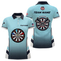 Personalized Blue American Flag Darts Quarter-Zip, Dart Dart Team VHM1110