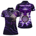 Personalized Thunder Purple Eagle Dart Quarter-Zip Custom Dart Team VHM1120