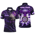 Personalized Thunder Purple Eagle Dart Quarter-Zip Custom Dart Team VHM1120