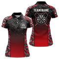 Personalized Camo Red Dart Quarter-Zip Custom Dart Dart Team VHM1134