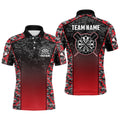 Personalized Camo Red Dart Quarter-Zip Custom Dart Dart Team VHM1134