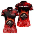 Personalized Flame Red Dart Quarter-Zip, Dart Team Custom Dart VHM1084