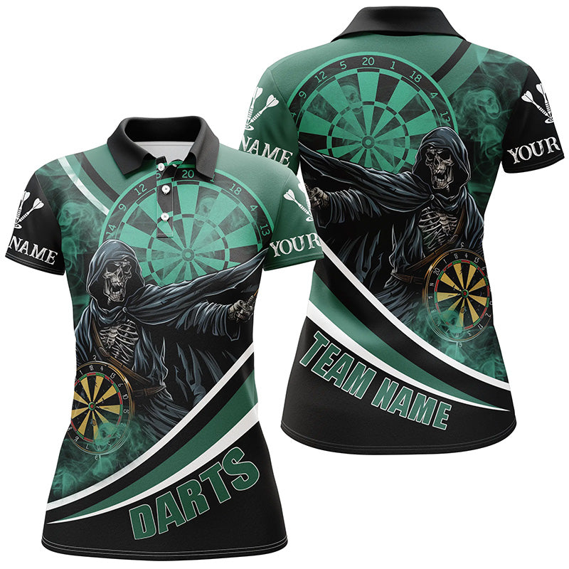 Personalized Death Skeleton Green Darts Men Dart Custom Team League Darts