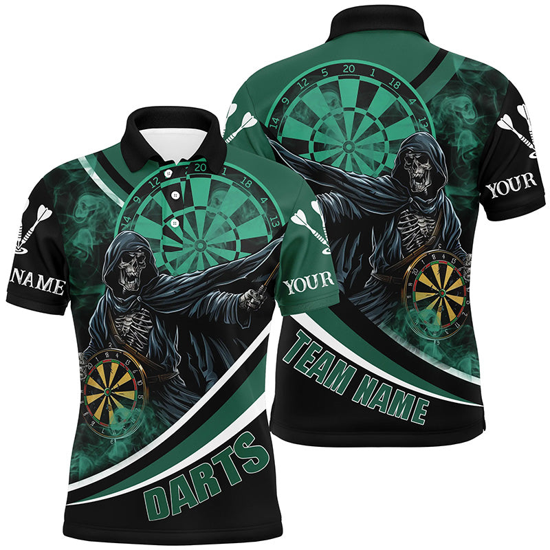 Personalized Death Skeleton Green Darts Men Dart Custom Team League Darts