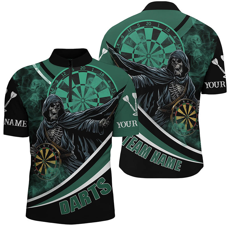 Personalized Death Skeleton Green Darts Men Dart Custom Team League Darts