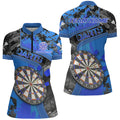 Personalized 3D Dartboard Blue Grunge Men Darts Custom Darts Team Uniform