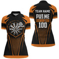 Put Me Down For 100 Orange Men Darts Quarter-Zip Custom Funny Dart Team