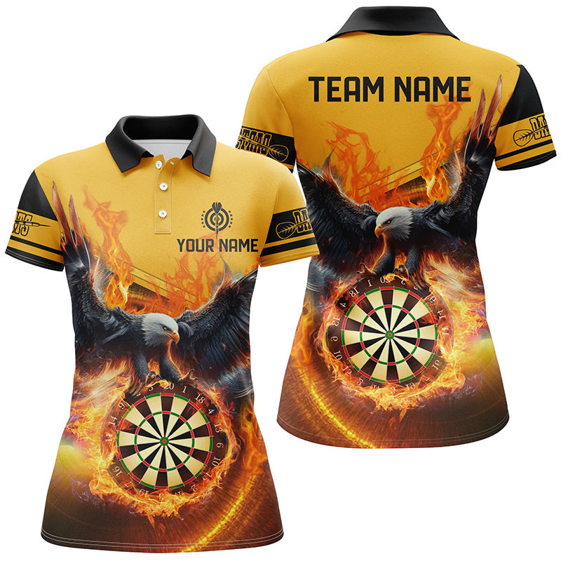 Personalized 3D Eagle Flying On Dart Board Fire Men Dart Custom Darts |Yellow
