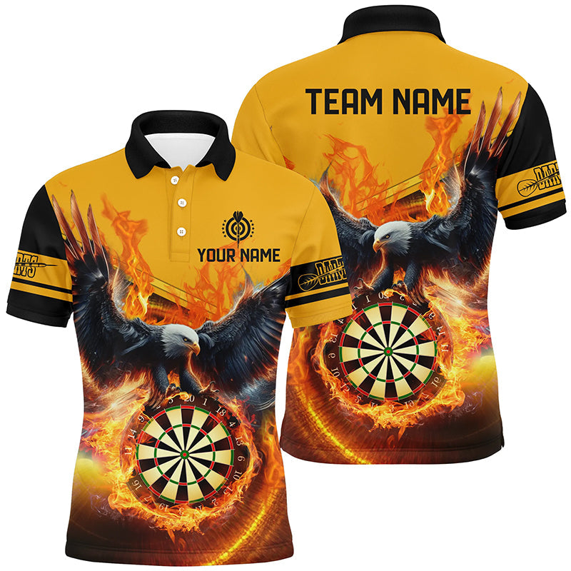 Personalized 3D Eagle Flying On Dart Board Fire Men Dart Custom Darts |Yellow