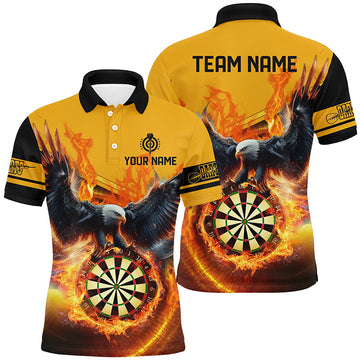 Personalized 3D Eagle Flying On Dart Board Fire Men Dart Custom Darts |Yellow