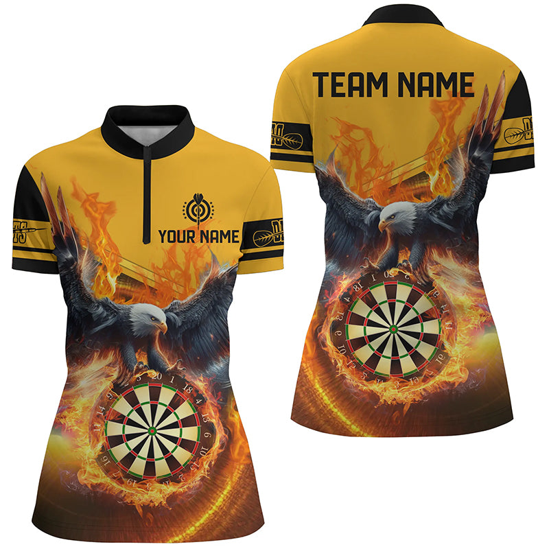 Personalized 3D Eagle Flying On Dart Board Fire Men Dart Custom Darts |Yellow