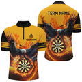 Personalized 3D Eagle Flying On Dart Board Fire Men Dart Custom Darts |Yellow