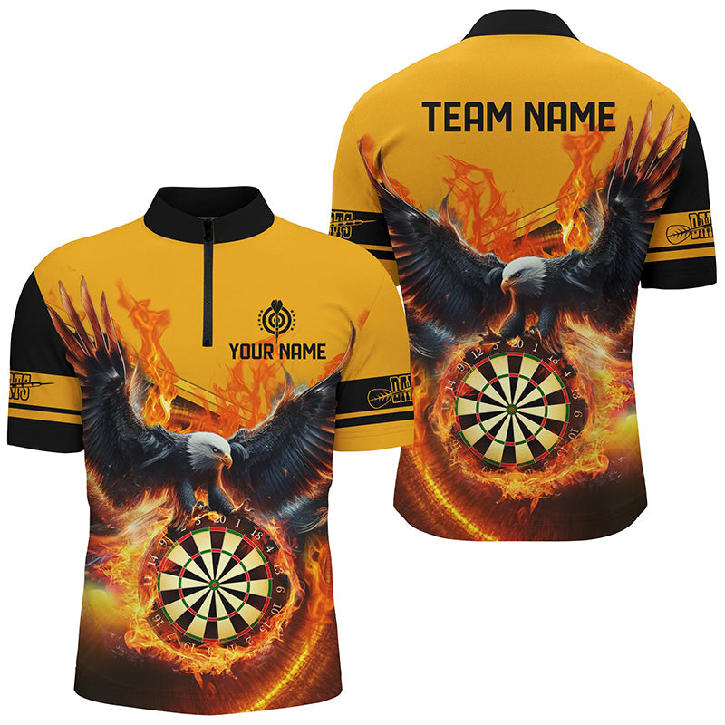 Personalized 3D Eagle Flying On Dart Board Fire Men Dart Custom Darts |Yellow