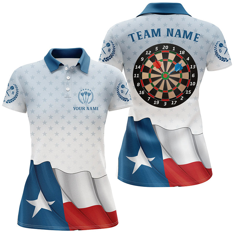 Personalized Texas Flag Men Darts Quarter-Zip Custom Patriotic Texas Darts