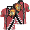 Personalized Black Red Darts Board Fire Flame Men Darts Custom Dart Team