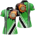 Personalized Black Green Darts Board Fire Flame Men Darts Custom Dart Team