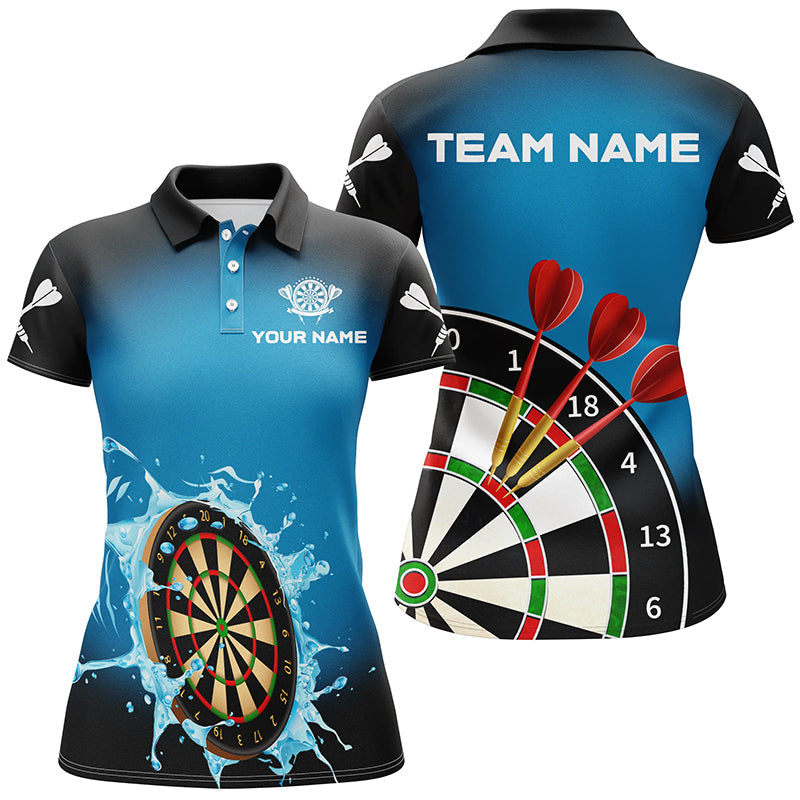 Personalized Dartboard In Splashing Water Blue Men Darts Custom Funny Darts
