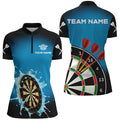 Personalized Dartboard In Splashing Water Blue Men Darts Custom Funny Darts