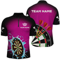 Personalized Dartboard In Splashing Water Pink Men Darts Custom Funny Darts