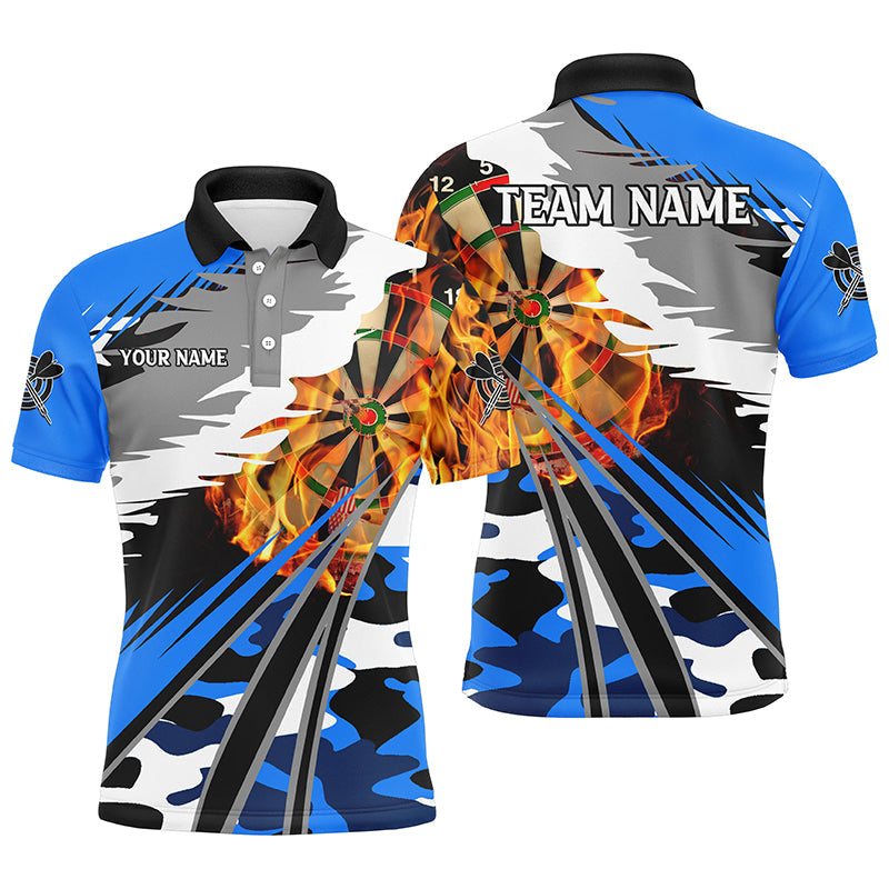Personalized 3D Dart Board Fire Men Dart Custom Blue Dart Attire For Team