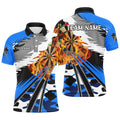 Personalized 3D Dart Board Fire Men Dart Custom Blue Dart Attire For Team