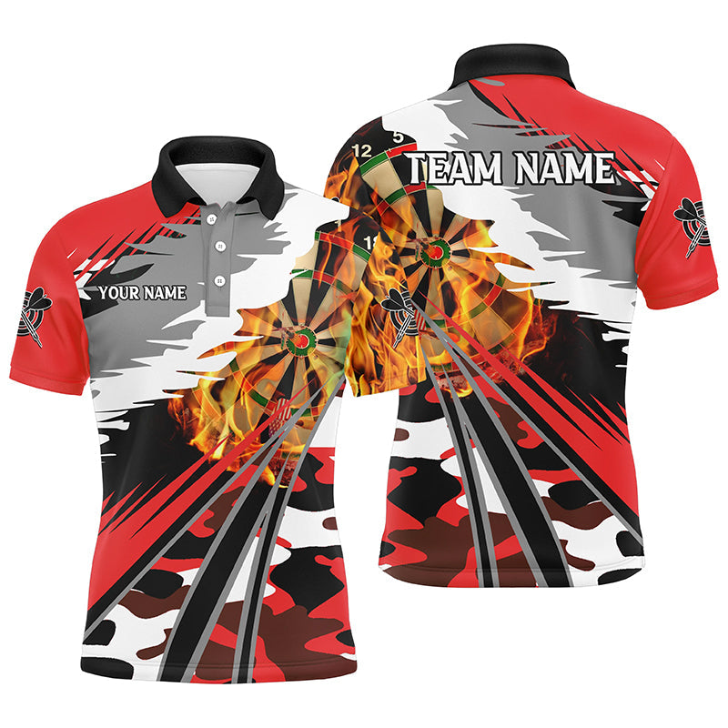 Personalized 3D Dart Board Fire Men Dart Custom Red Dart Attire For Team